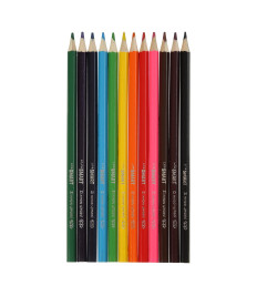 Creioane colorate 12 culori, din lemn, SMART Line